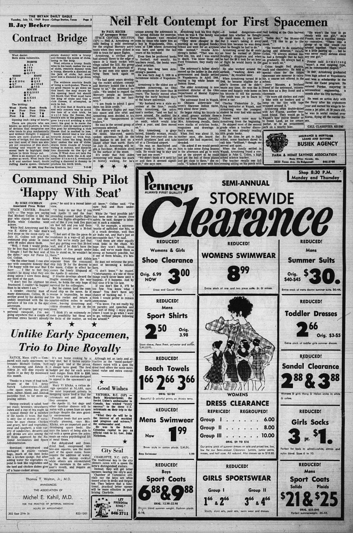 The Eagle Archives: July 15, 1969